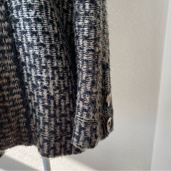 AVA Sweater Mohair Blend Chunky Large Collar Cardigan SZ S - Picture 9 of 15